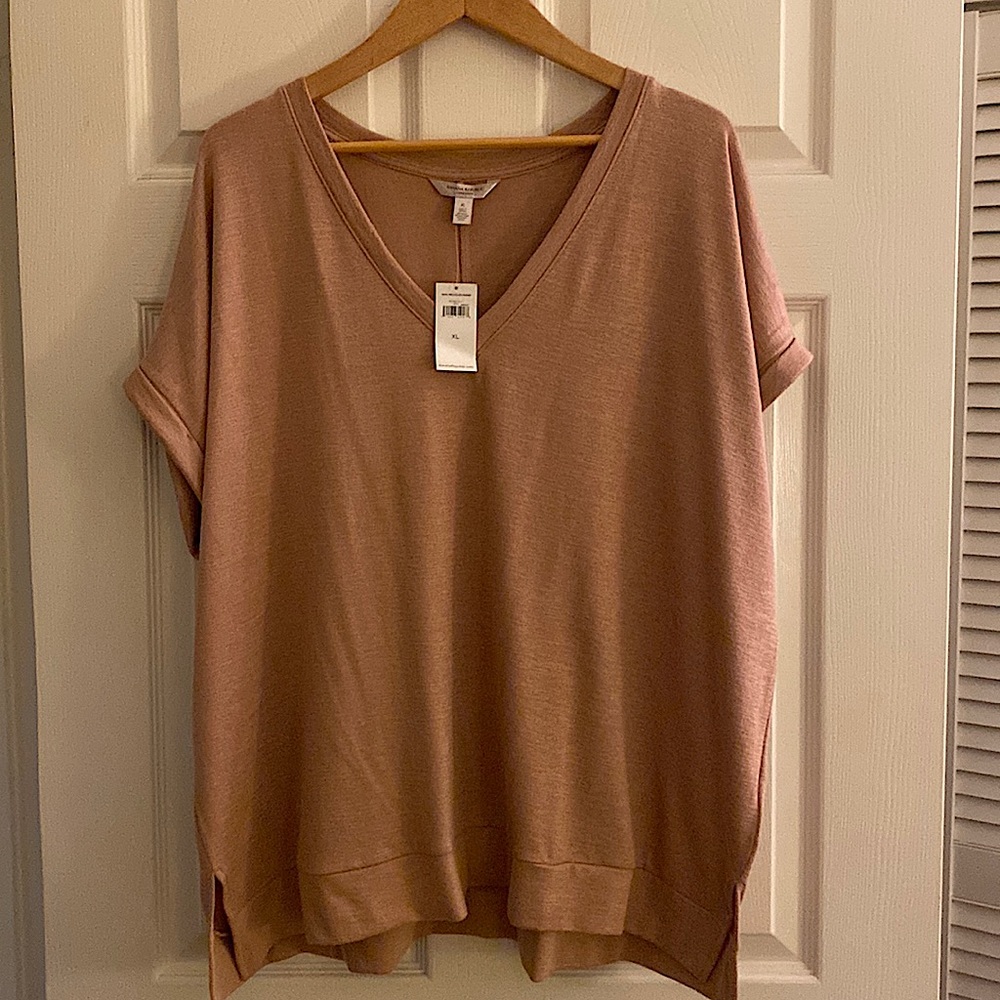 Banana Republic. New with Tags. XL Tunic Top. Light Sand Brown.